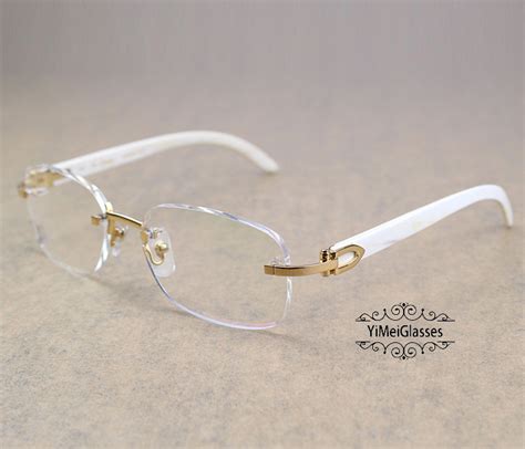 cartier buffalo horn eyeglasses.